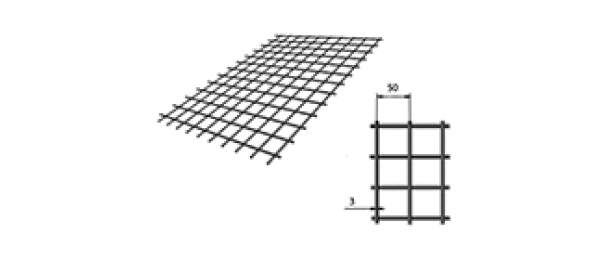 Сетка сварная (дорожная) 50х50х3мм 1х2м купить с доставкой в Талдоме